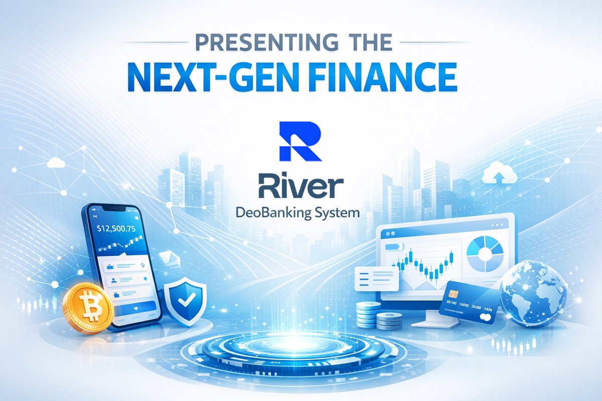 solnex25's tweet image. River introduces a new era of Deobanking — where digital assets, real-world spending, and intelligent systems converge seamlessly.

Designed for those who expect more than traditional finance.

#River #NextGenFinance #Deobanking #FutureOfFinance #SmartFinance #Fintech