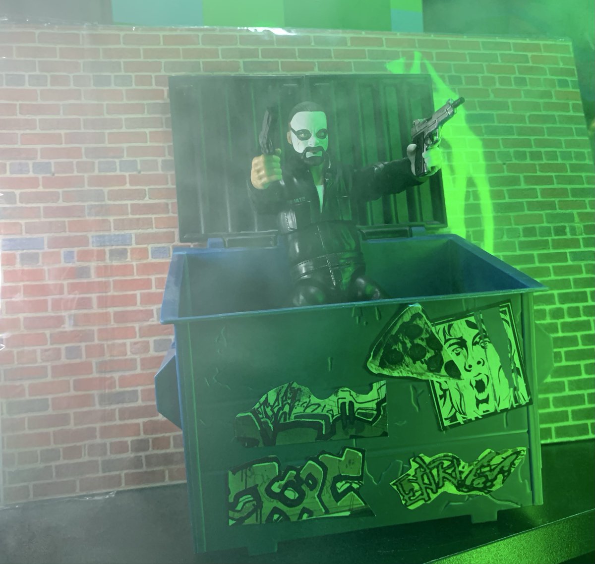Princessnexus's tweet photo. @Santana_Proud Photoshoot with the coolest action figure !! #TNAChamp 
#Tna #Aew #wrestling #2KW #nyc #deadpresidents https://t.co/IGIBJzAZcC
