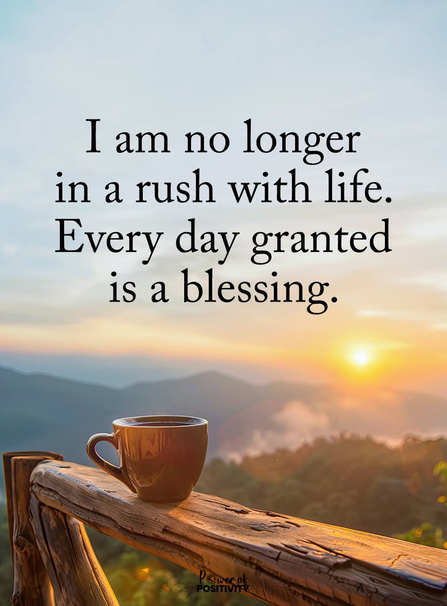 pastortimoonlin's tweet photo. I AM NO LONGER IN A RUSH WITH LIFE. EVERY DAY GRANTED IS A BLESSING. 🙌 🙏 ✨️ 💛 https://t.co/lEwWeoJGi2