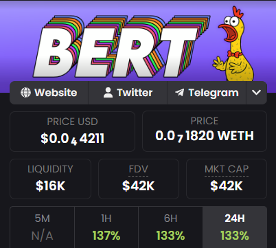 BertOnInk's tweet photo. Probably nothing...(it's definitely something) $BERT https://t.co/eek7c3gUsR