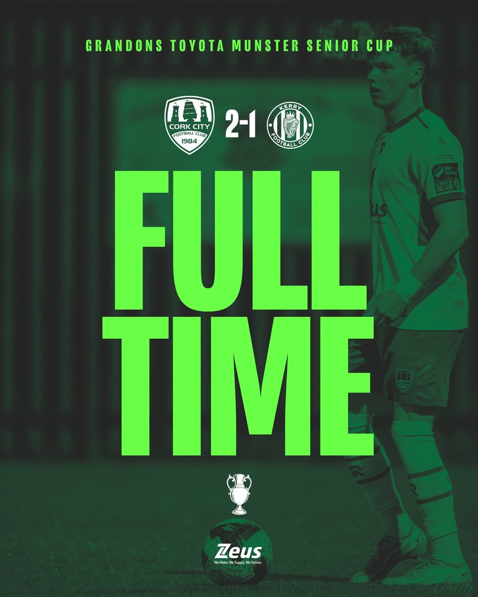 CorkCityFC's tweet photo. Full-time! Tom McGrath and Brody Lee on target to seal City’s spot in the Grandons Toyota Munster Senior Cup Final!

#CCFC84 🇮🇹 https://t.co/6c8rI3HSSY