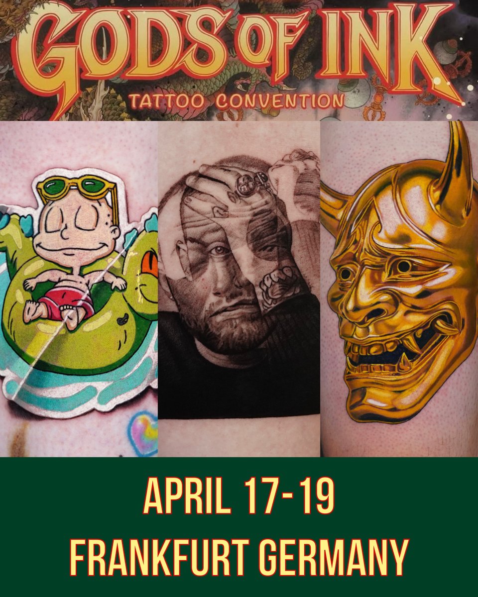 I’ll be in Frankfurt, Germany later this week at the Gods of Ink Tattoo Convention with the EZ Tattoo Supply team!  See ya there! ✈️