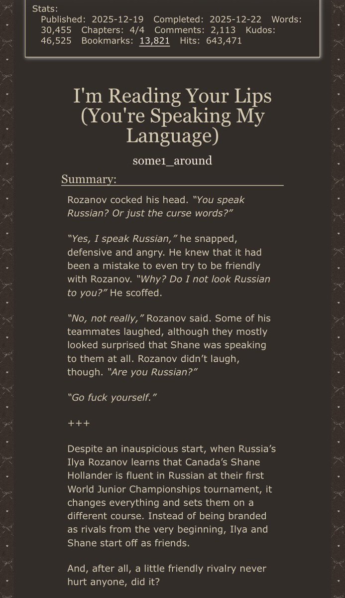 vicjokerera's tweet image. #reading this next (finally) 

archiveofourown.org/works/76003496…