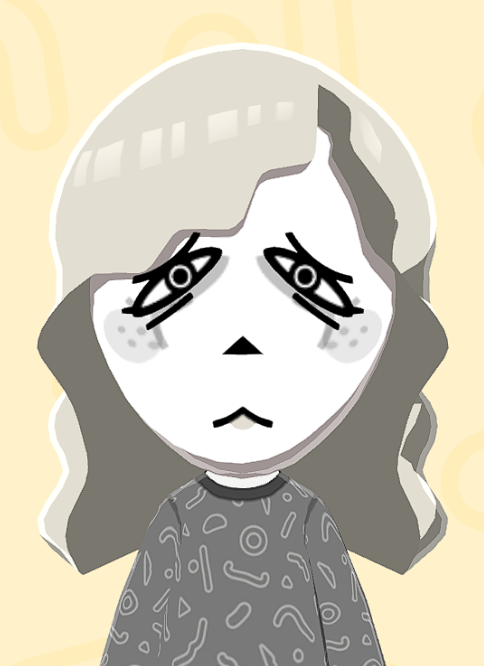 monomimicry's tweet image. heh that whole crashout from earlier was kinda WEIRD! anyway do you guys like my rue mii