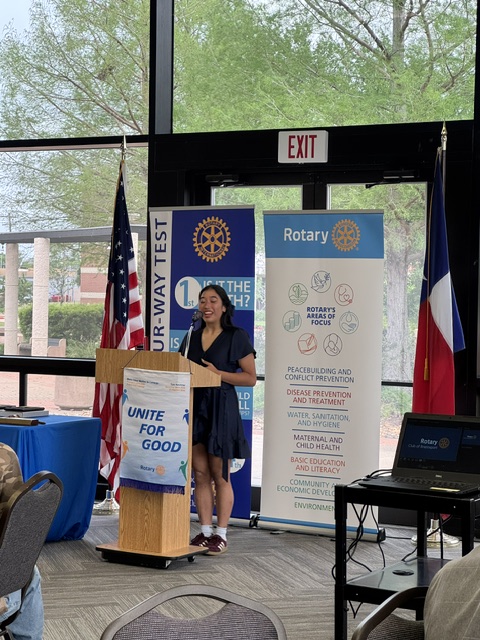 BrazosportISD's tweet image. Thank you Abigail Araica @AlwaysExporter and Audrey Mullholland @BwoodBucs for sharing your journey and experiences at Brazosport Rotary today! #FutureReady