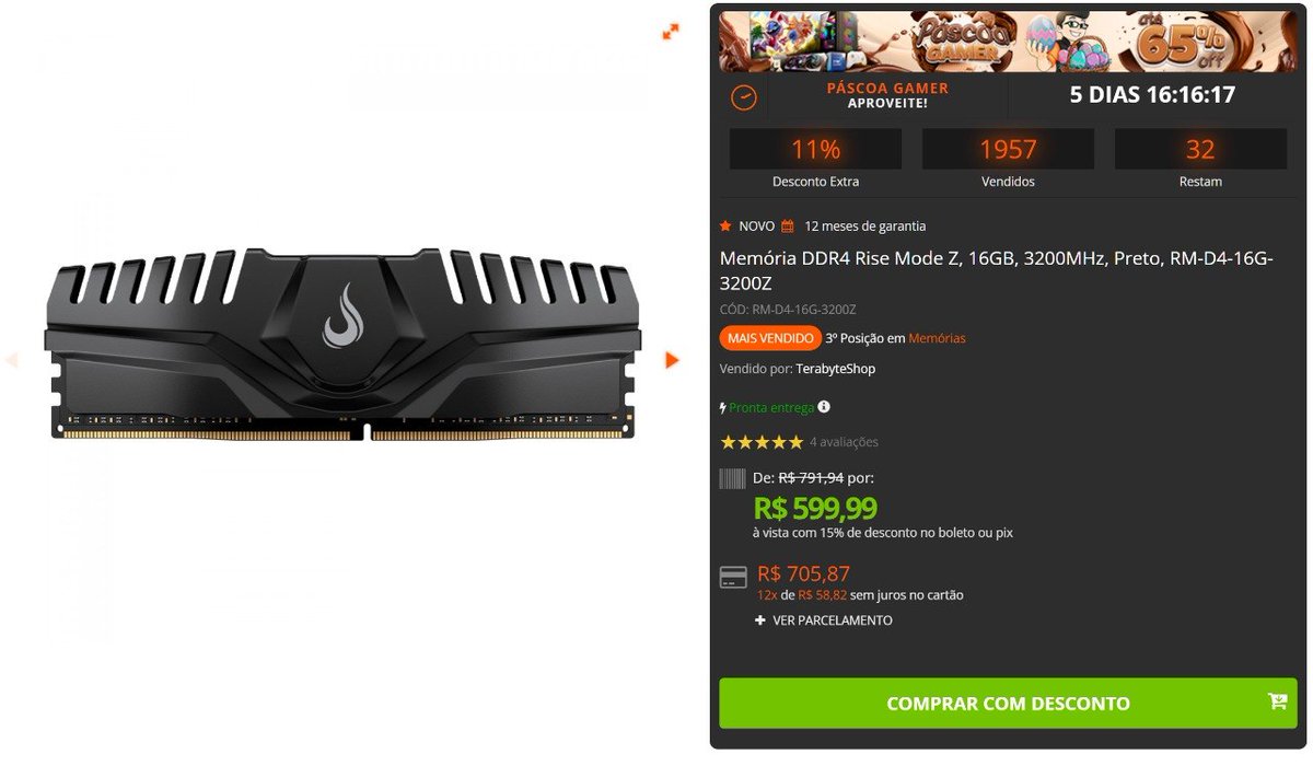 IskandarSouza's tweet photo. 🆘 🇧🇷 #Terabyte - Memória DDR4 Rise Mode Z, 16GB, 3200MHz, Preto, RM-D4-16G-3200Z
🤑 Valor: R$ 599,99
➡️ Link https://t.co/xWnlfn9916
Tá alto o preço? Tá pro que tínhamos ano passado
Mas em 2026 esse é o mais em conta
🤫➡️ Link Geral Todas as Redes:
https://t.co/Tn8ou50j8j
#anuncio