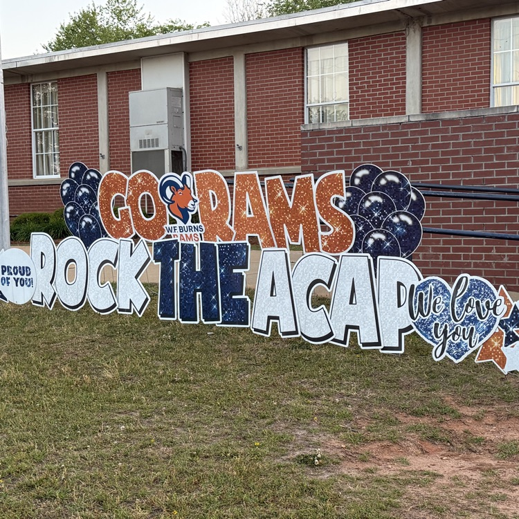WFBRams's tweet photo. ACAP testing started today! We know our students at WFB are going to completely ROCK the ACAP! 🎸⚡️💙🧡 https://t.co/2Gzs7jdkaY