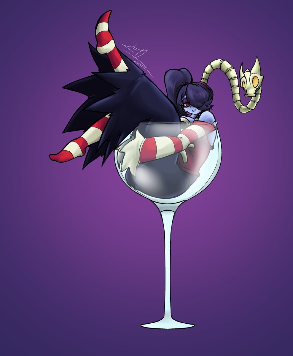 EDworldINK's tweet image. Just Squigly art 💜

#skullgirls