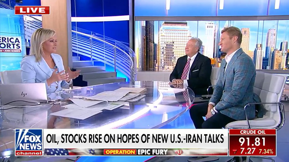 #Iran, #Hormuz blockade, #oil prices and the stock market with <a href="/robertwolf32/">Robert Wolf</a>  and <a href="/MarkTepperSWP/">Mark Tepper</a>  <a href="/SandraSmithFox/">Sandra Smith</a> 
👇👇👇
foxnews.com/video/63931071…