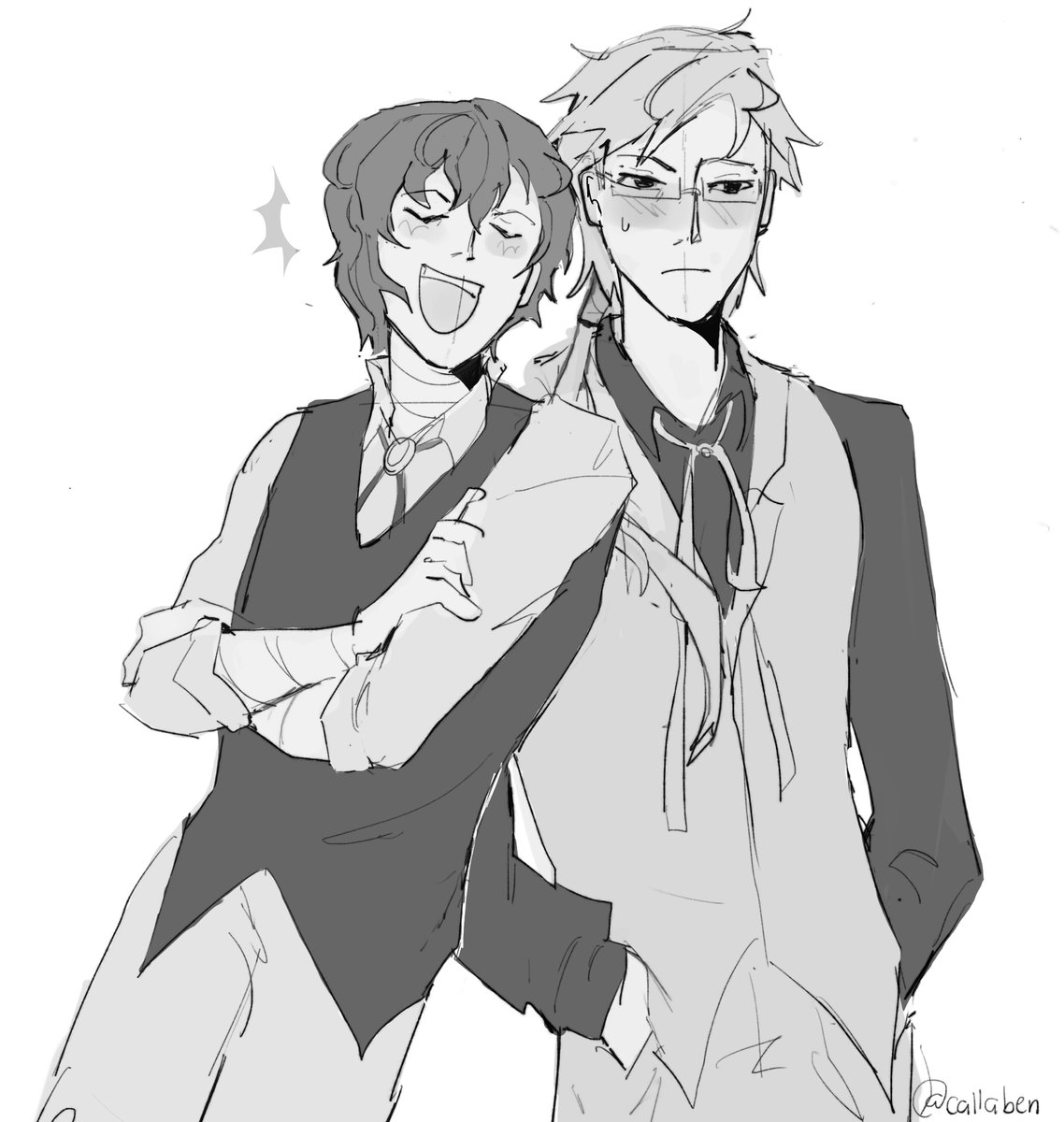 Kunizai.. #kunizai #bsd #bsdfanart #kunikida #dazaiosamu