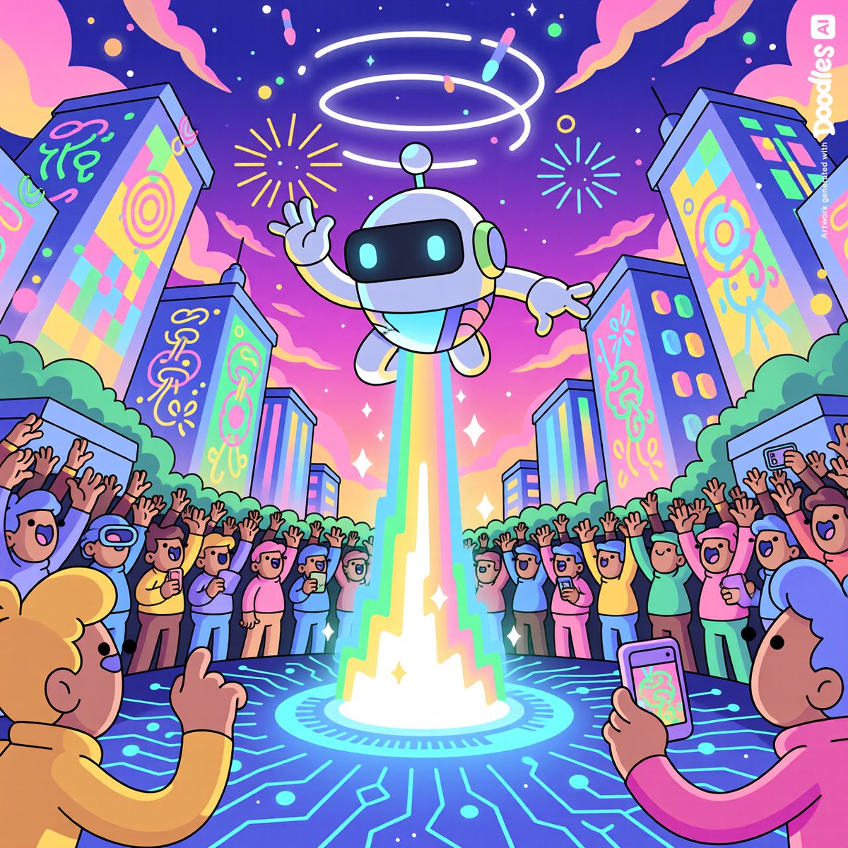 Captain_Rago's tweet photo. When Doodle AI descended, it wasn’t just a moment…
It was the beginning of a new creative era.
Where imagination meets reality, and anyone can create anything. 🚀🎨
#DoodleAI #AIRevolution #FutureOfAI #CreateWithAI #TechInnovation #AIGenerated #NextGenAI #DigitalCreativity #ViralTech #ExplorePage