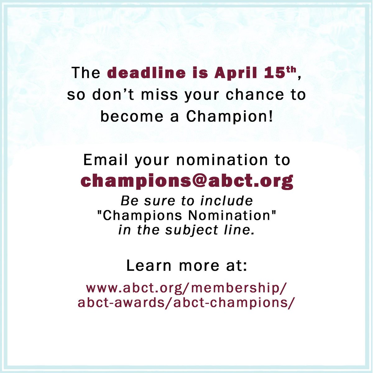 Association for Behavioral and Cognitive Therapies tweet media