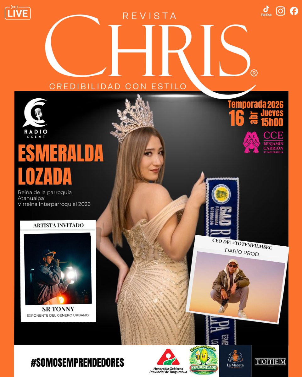 #PeogramaRevistaChris para este ➡️ jueves 16 de abril ➡️📶📡📻 
#RADIOCCNT <a href="/chrisrevista/">RevistaChris</a>