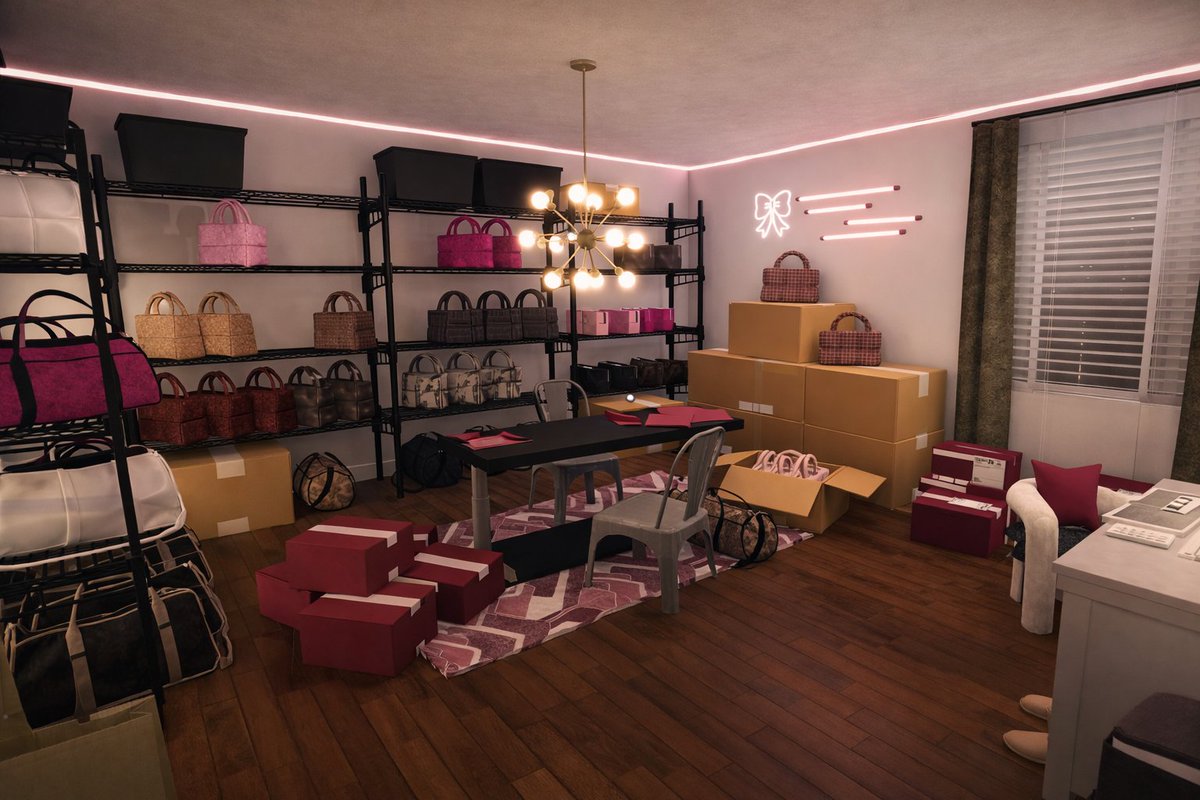 Just a girl running a small business out of her home 📦🎀 #bloxburgbuilds