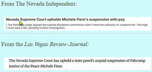 WilliamPBarrett's tweet photo. In Las Vegas, which judicial pay status is fake news? |https://t.co/CuLqydHOTA https://t.co/PbwoIYYW36 https://t.co/i6cuscr3md