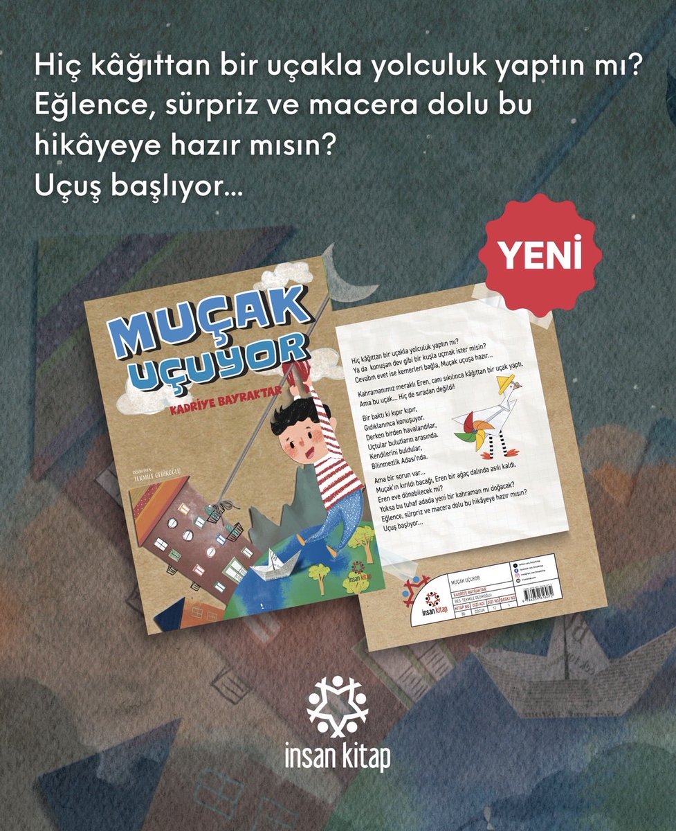 insankitap's tweet photo. yeni kitap
Muçak Uçuyor, Kadriye Bayraktar

Kadriye Bayraktar’dan yeni kitap Muçak Uçuyor şimdi @insankitap ve tüm kitapçılarda!

#kadriyebayraktar #yenikitap #cocukkitabi #çocukkitabıönerileri https://t.co/or5cBKStqB