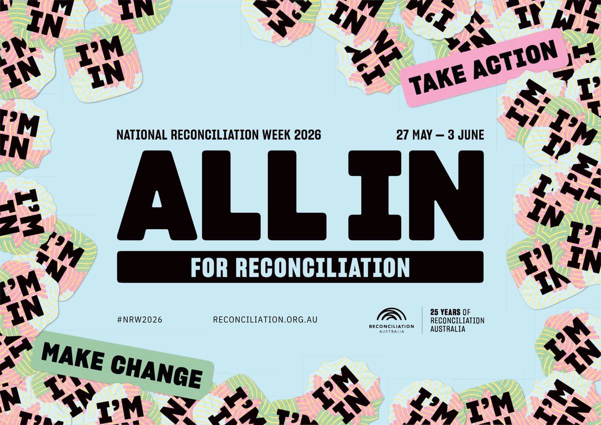 PeninsulaCLC's tweet photo. This National Reconciliation Week and beyond, PCLC is ‘All In’ on reconciliation with our First Nations Peoples.

A big thanks to everyone who came to our event – and made the same commitment.

Find out how you can get more involved: https://t.co/t5eYhsEiid

#NRW2026 https://t.co/hucyVGRTYt