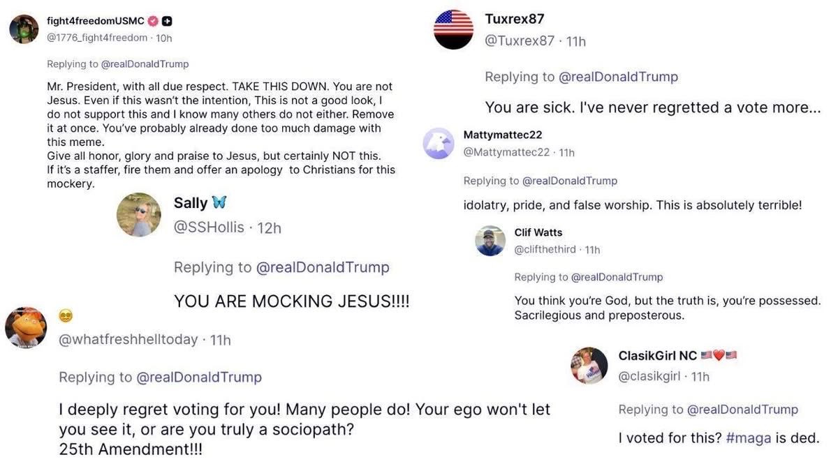 watson_serves's tweet photo. People be mad. #TrumpBible #trumpistheantichrist
#trump https://t.co/shxBKCG1MP