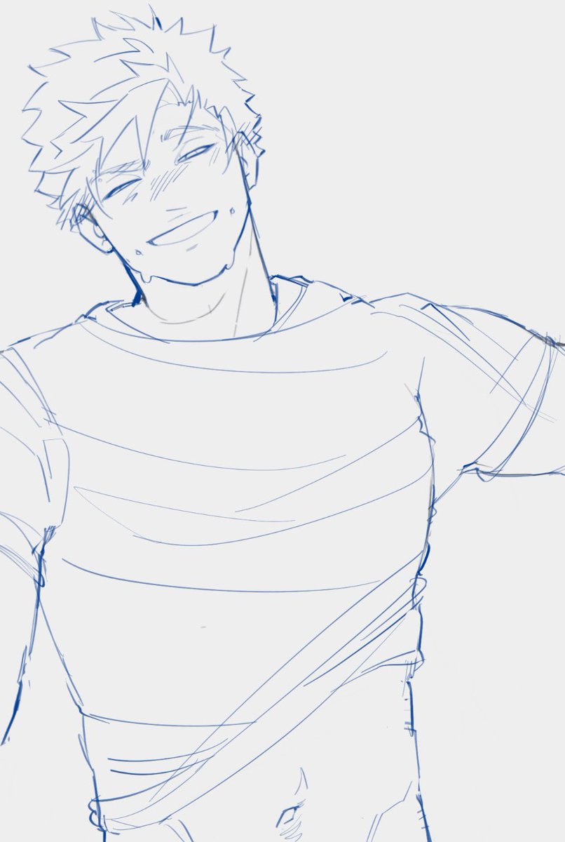 middiarrhea's tweet photo. Drunk bakugo sketch #bakugo #mha https://t.co/zajhwsxBai