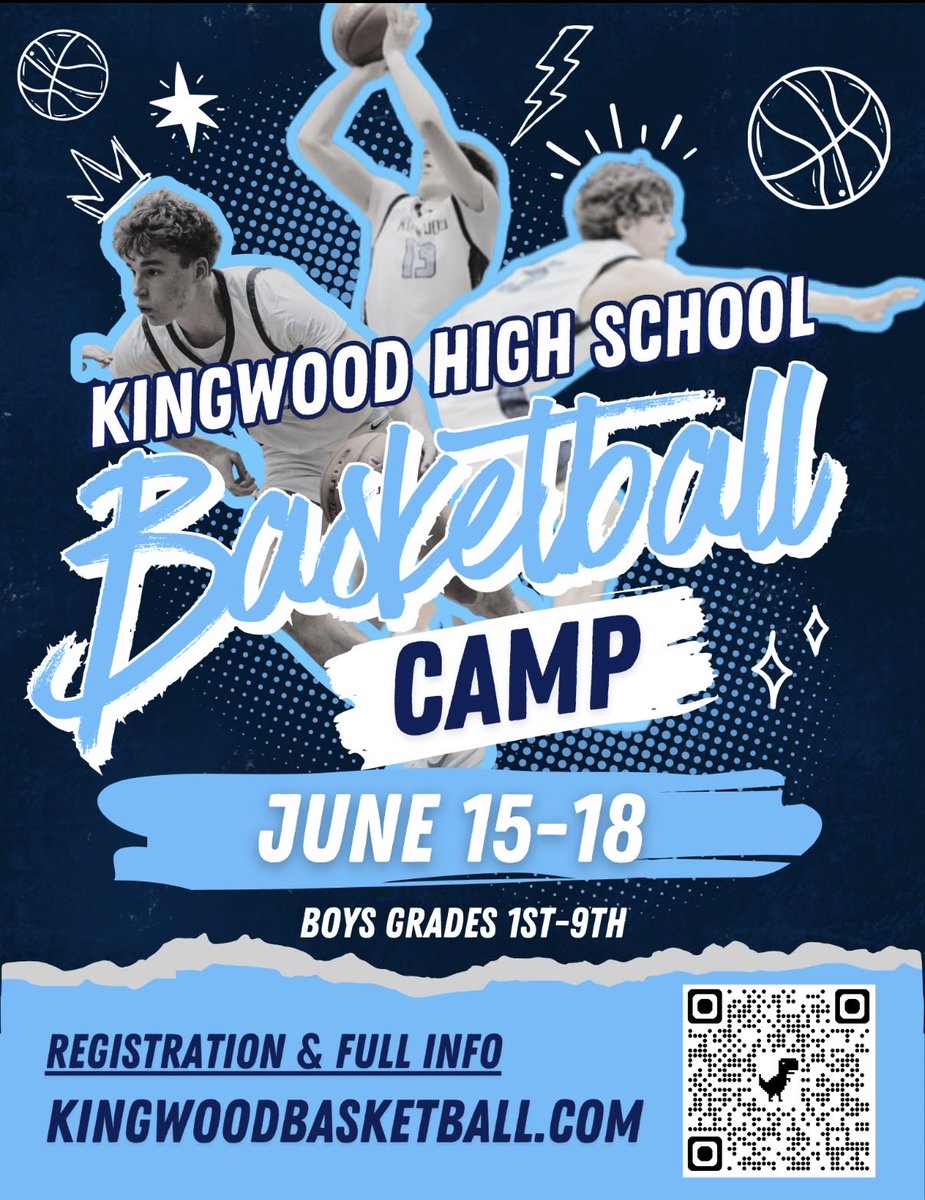 KingwoodBBall's tweet photo. Registration is open! Sign up today to secure your spot for another fun week of basketball camp!

@HumbleISD 
@HumbleISD_Ath https://t.co/H83K47XBvg