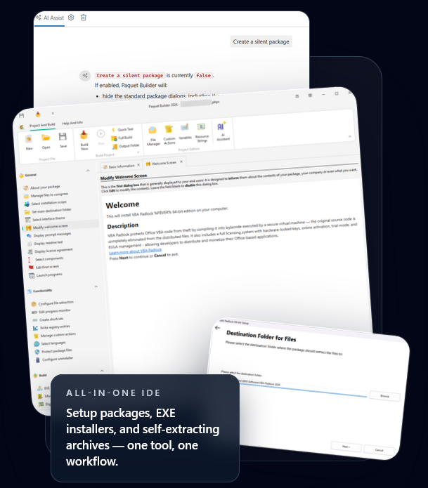 gdgsoft's tweet photo. Our Windows installer builder, Paquet Builder 2026, is out: AI-powered assistant, MCP server, native ARM64 installers, WebView2 dialogs, and a new Git-friendly project format. Built for modern Windows deployment workflows. 
Download Now:
https://t.co/RPurdH05sx https://t.co/5fSVknmc9k