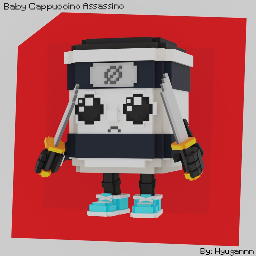 Hyugan_3D's tweet photo. 📦Baby Brainhot Pack - Cappuccino Assassino,
⚙️Model &amp; Rig

🟢If you liked it, take a look at my profile,

📩My Discord: hyugannn,

#Roblox, #Robloxart, #RobloxDev, #UEFN. https://t.co/j4qb2tvsz8