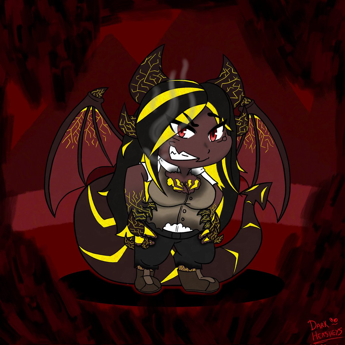 DarkHersheys_'s tweet photo. Dragon ladyyy
My first chibi comm
Comm for Erochrin https://t.co/lWu9nBhqkG