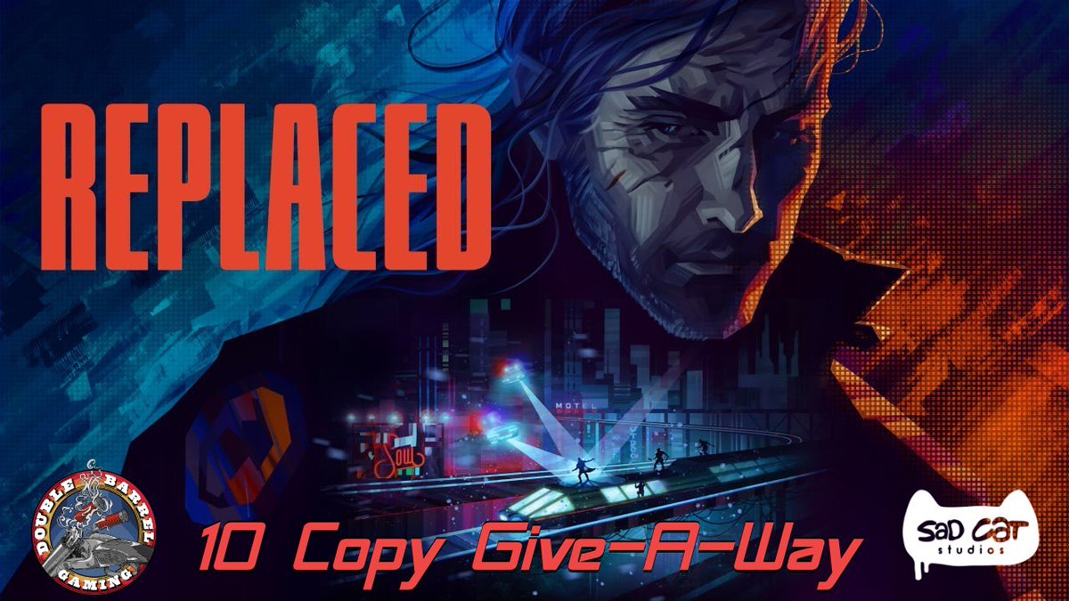 MrboomstickXL's tweet image. #DoubleBarrelGaming wanted to offer our CONGRATS to @sadcatstudios on the release of #Replaced! To celebrate the occasion, Mrs BoomStick and I are doing a (10) copy Give-A-Way on Friday's NEW episode of Breakfast With BOOM! All you need to do to #Win, is be in the LIVE chat,