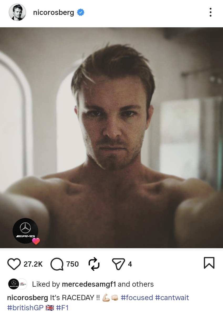rosbergvet's tweet image. "It's RACEDAY !! #focused #cantwait #britishGP 🇬🇧" 😭😭😭😭😭😭

yeah, going shirtless, chest in everyone's face, as a psychological weapon #goatthings
