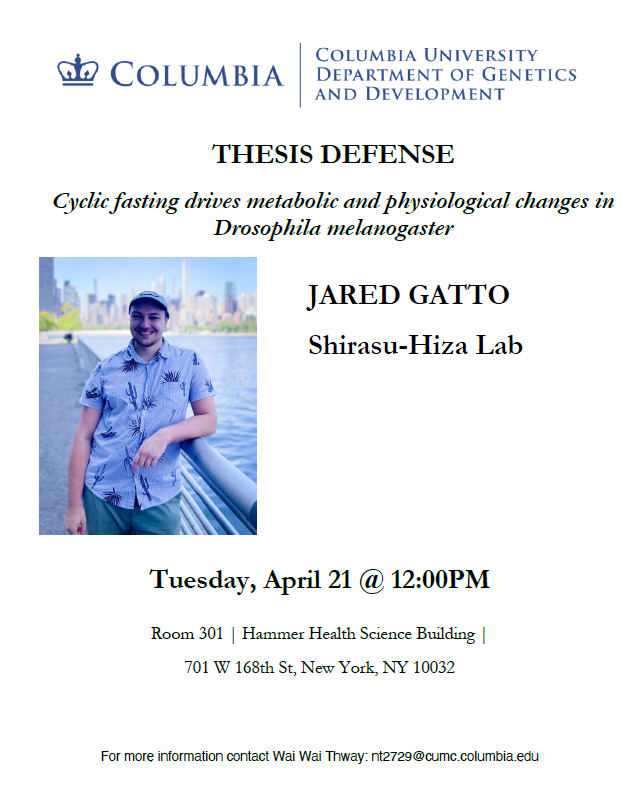 Columbia Genetics and Development Department tweet media
