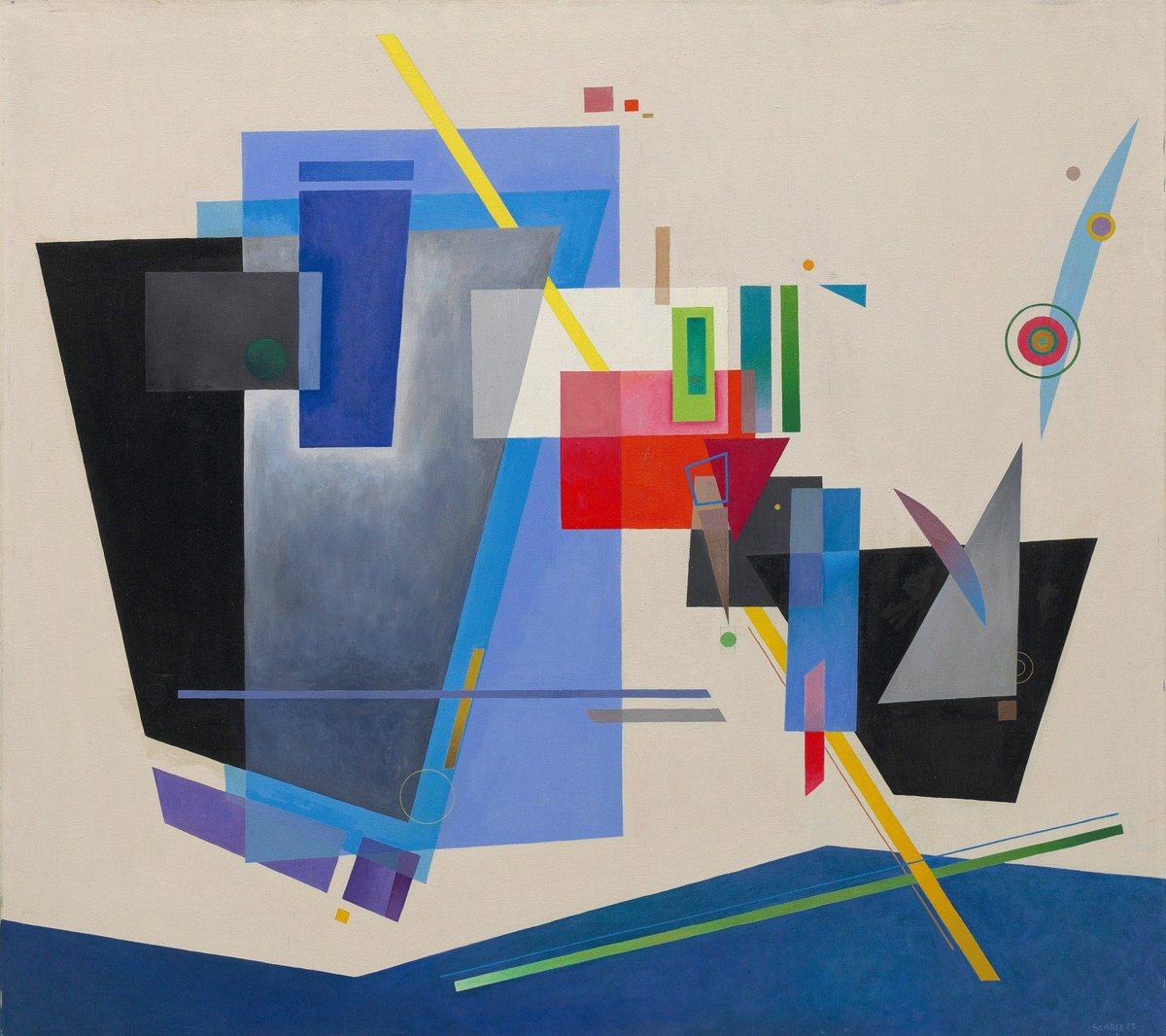 _Emmet_Emmet's tweet photo. Rolph Scarlett | 1889–1984, American
Yellow Bar | 1942 
Guggenheim Museum, New York https://t.co/jGN02bRoX5