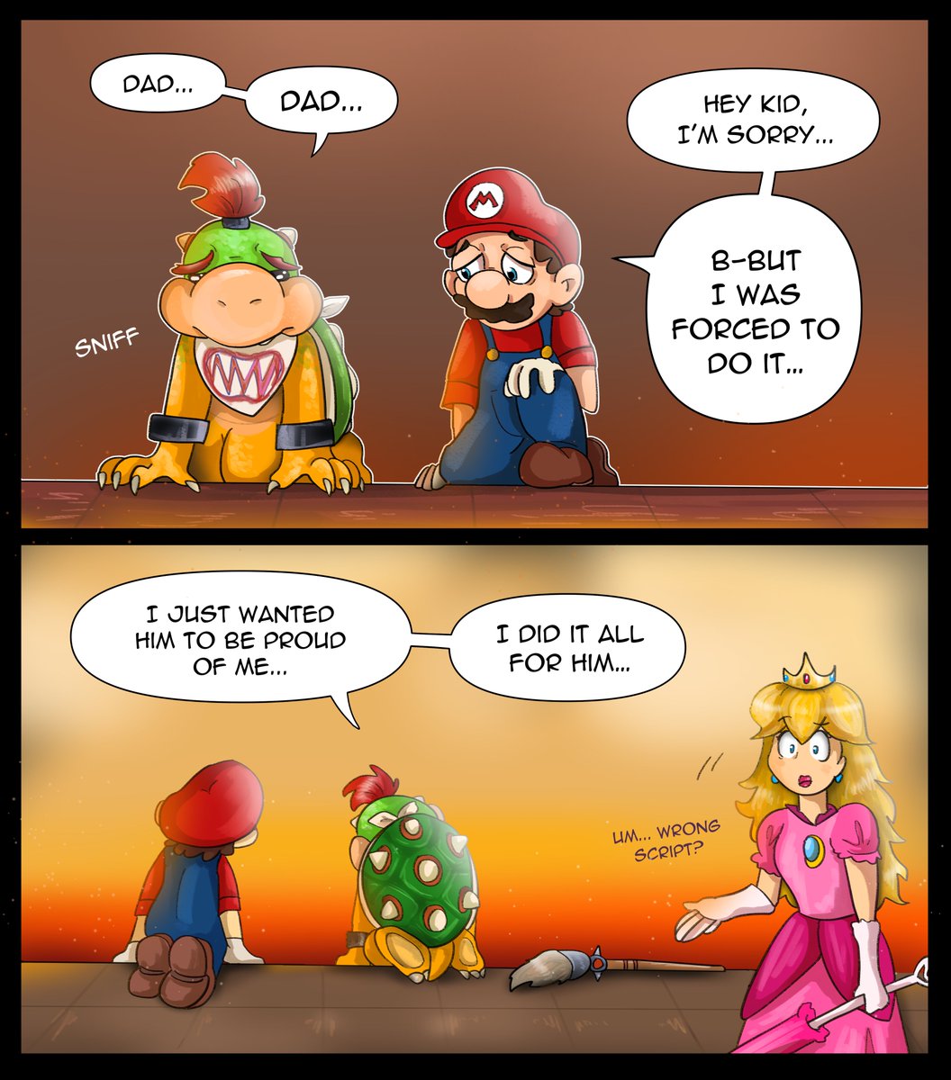 tami_chom's tweet image. seriously maybe this is how I imagined it

#supermario #SuperMarioGalaxyMovie #bowserjr #Doodles #Comicstyle