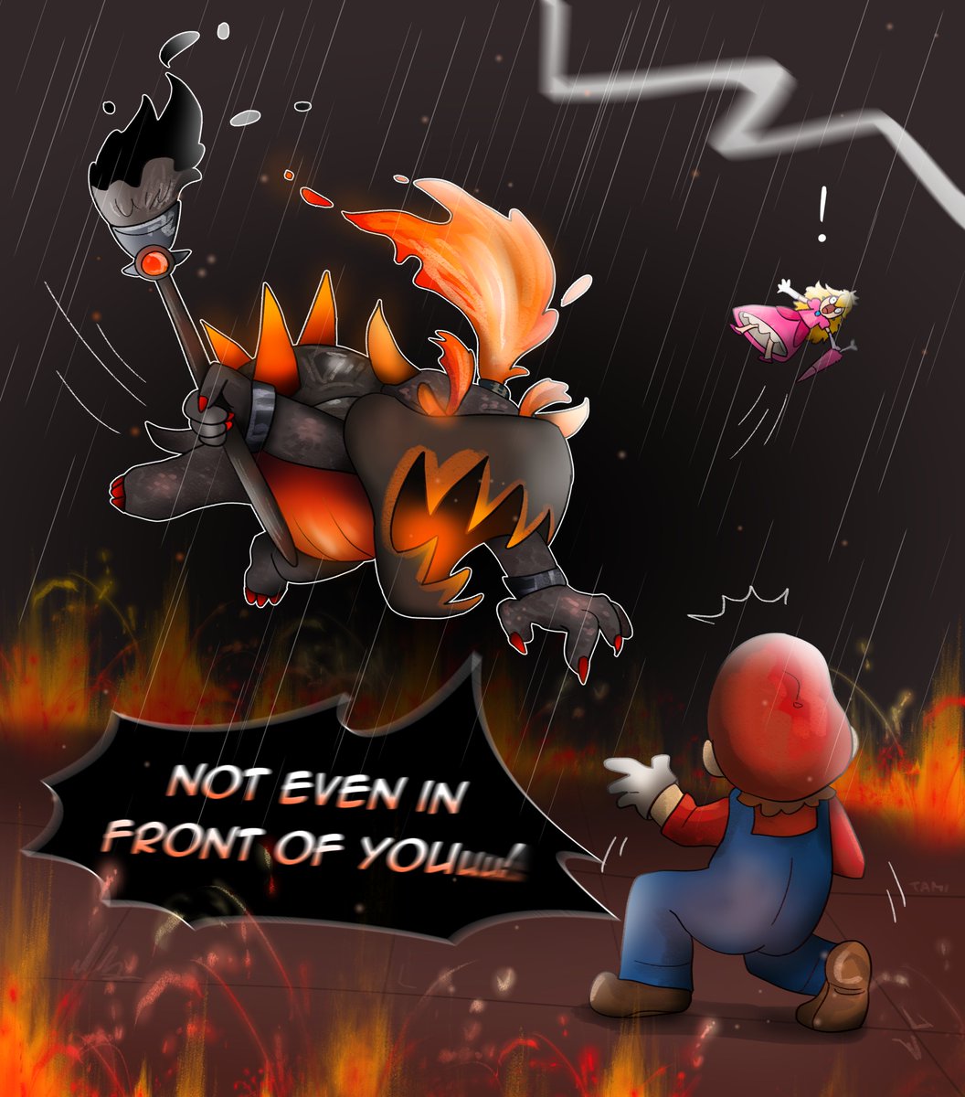 tami_chom's tweet image. seriously maybe this is how I imagined it

#supermario #SuperMarioGalaxyMovie #bowserjr #Doodles #Comicstyle