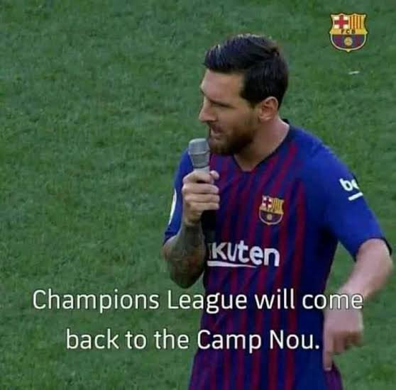 since the day this midget promise Barcelona champions league 🤣🤣🤣 they have not near the final 🤣🤣