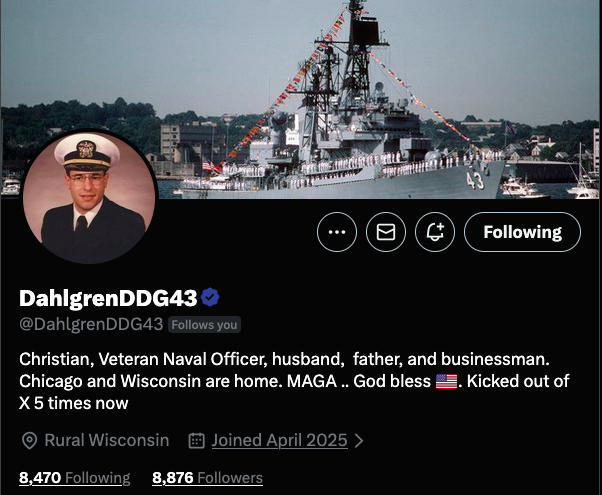 JayJosephVet's tweet photo. Join these 4 United States Veterans in assisting them as they build a foundation

@acls9_9 Army Vet

@HardTruth24_7 USMC Vet

@Not_The_Same_US USAF Retired

@DahlgrenDDG43 US Navy Vet

Do you have a spot for them and meet some great new friends? https://t.co/y6RAz2qjAC