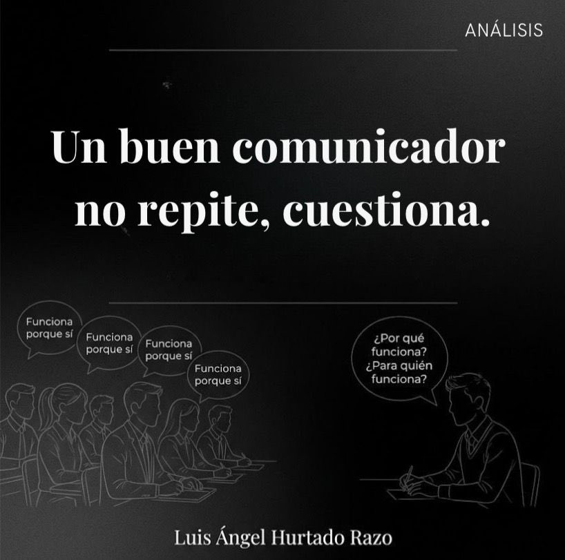 LuisHuRRa's tweet image. Algo que intento fomentar en mis clases en la #FCPYS #UNAM es que mis alumnos no estén de acuerdo conmigo, sino que aprendan a cuestionar todo. Formar comunicadores no es dar respuestas, es enseñar a hacer mejores preguntas #LAHR