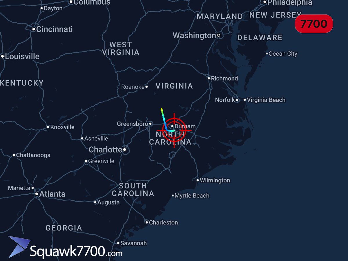 Squawk7700com's tweet image. [SQ7700]
Operator: Private owner
Flight: N422JR
Aircraft: PC12 (N422JR)
  Pilatus PC-12
Route: DAN → CRE

For the detailed information, access squawk7700.com/incident/N422J…

To track the flight by FR24, access flightradar24.com/data/aircraft/…

#squawk7700 #N422JR #DAN #CRE