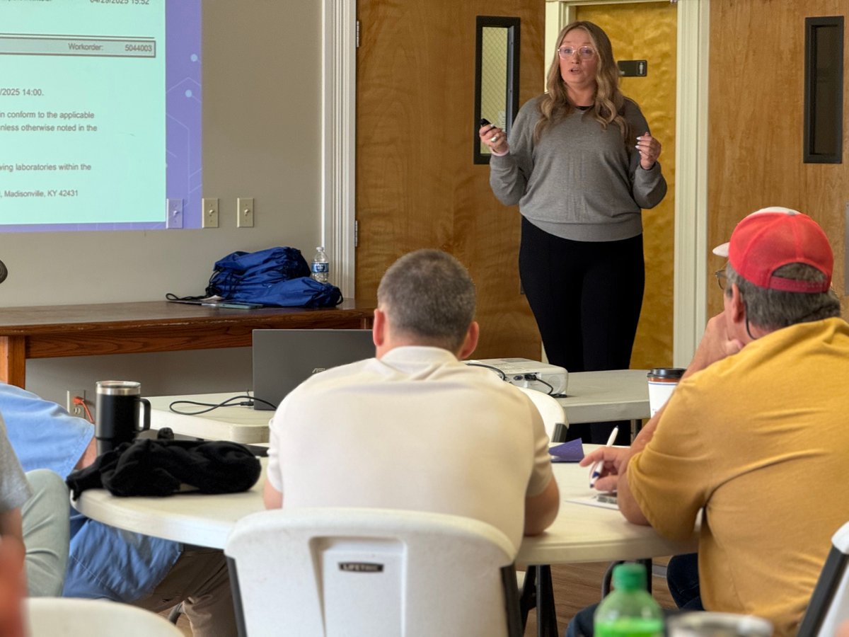 KYRuralWater's tweet image. That’s a wrap on Day 1 in Cadiz 👏💧

Learning, problem-solving, and real conversations all day—from water quality to cybersecurity to communication in the field.

Proud of the operators putting in the work. Back at it tomorrow 🙌

#ContinuingEducation #CEUs #KRWA