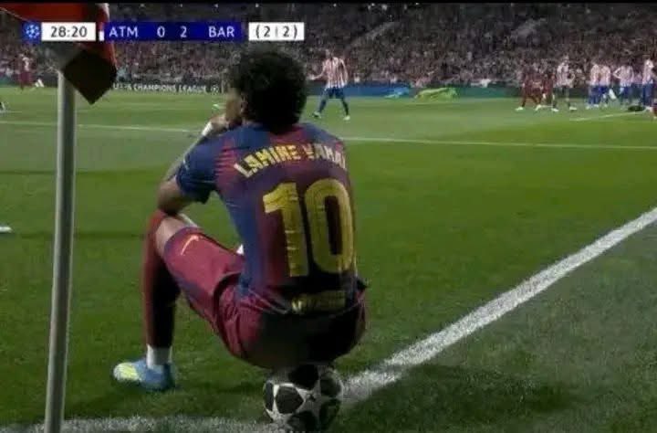 He thought he’d won it….bro started aura farming 💀