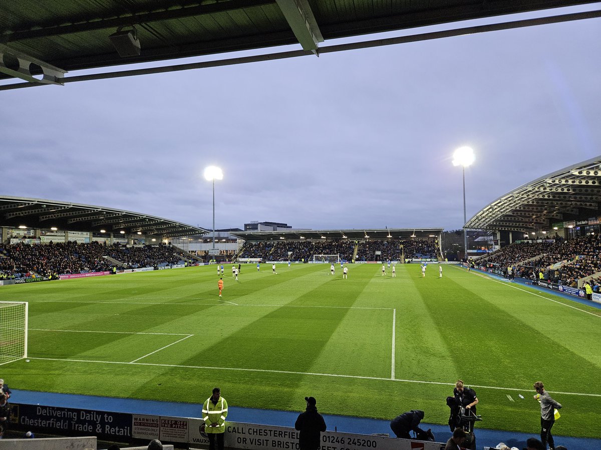 AdoSpragg's tweet photo. What a Result @ChesterfieldFC tonight 
#COYB https://t.co/hMTT21zBzY