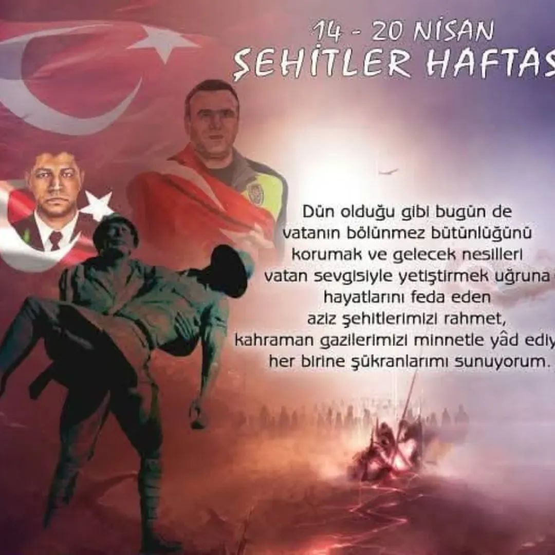 DevletimizinBekası
VatanımızMilletimizEzanımız BayrağımızUğruna
Bu toprakları kanlarıyla sulayarak vatan yapan
Tüm Şehitlerimizi ebediyete göçmüş Gazilerimizi rahmetle anıyorum
Kıymetli Ailelerine ŞükranlarımıSunuyorum
Ruhlarınız şad mekanlarınız cennet olsunİnşallah
🇹🇷MusaKuzu🇹🇷