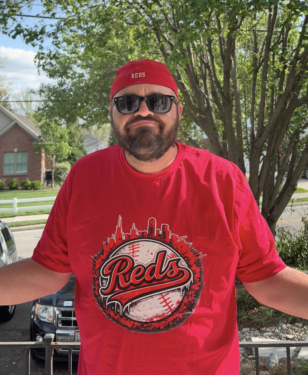 Luthergp25's tweet photo. Just got my new @ChopShop513 #Reds shirt in the mail! Loving the sweet design @PorkChop1972 made!!! Ready for game day! ⚾️🔥
#Reds #CincyBaseball #ChopShop @Reds https://t.co/Ox9T2Mc3lV