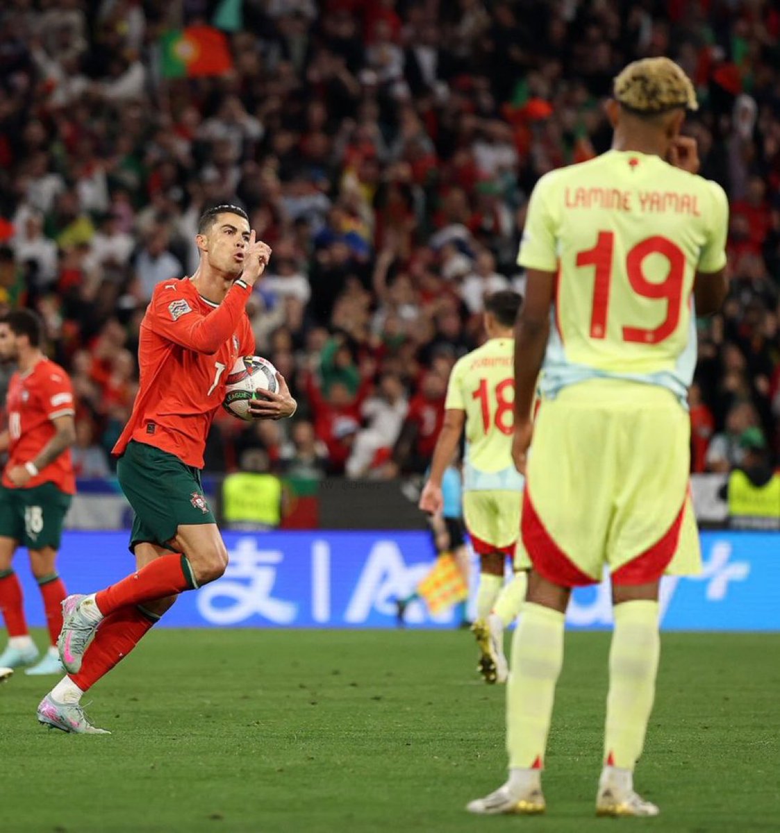 Today is the One year Anniversary of Cristiano Ronaldo restoring peace and order in football. 

One year ago, Ronaldo won his second nations league against Yamal.

Happy Anniversary to all who celebrate.