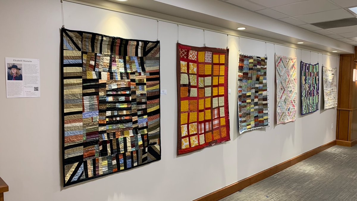 LUHFoundation's tweet photo. The newest rotating art installation at the LUH Art Walkway has been installed over the weekend! Hosting nine new local artists to the walls including painting, photography, fiber art, alcohol ink, preserved moss, jewelry, and mixed media. Come by sometime to see the whole show! https://t.co/c2FJ6USxjY