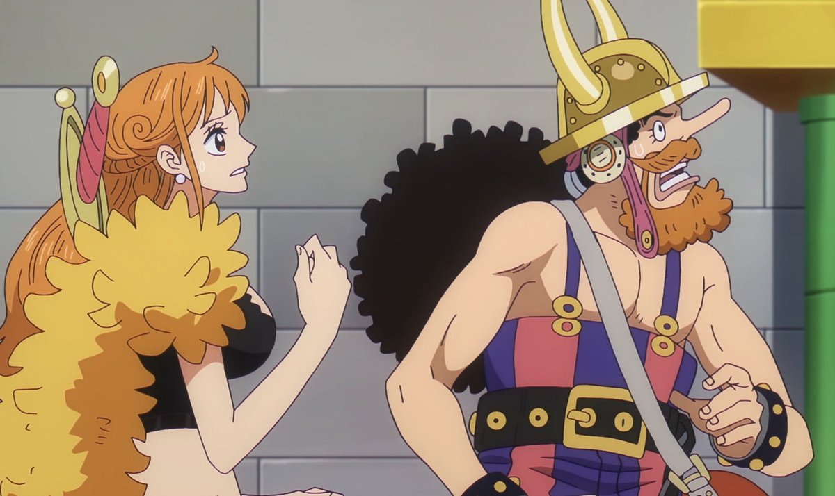 _01MiKu01_'s tweet photo. Nami &amp; Usopp from episode 1157 
#ONEPIECE1157 #OnePiece  #Usopp #Nami https://t.co/YhnRPezdKZ