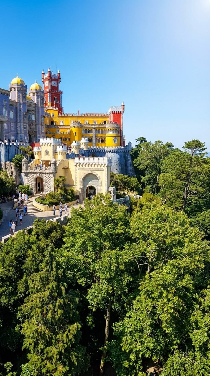 📍Pena Palace in Sintra, Portugal 🇵🇹