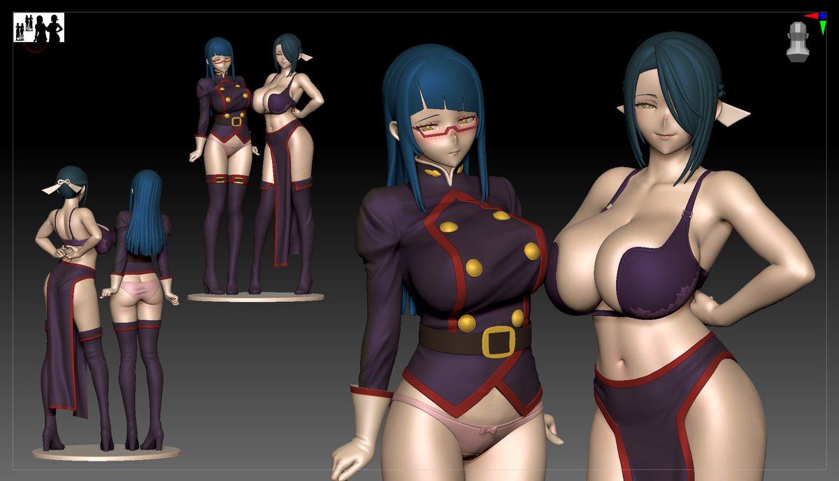 as3us84's tweet photo. #魔都精兵のスレイブ #Zbrush #フィギュア #3DCG https://t.co/PKAHHHd7HN