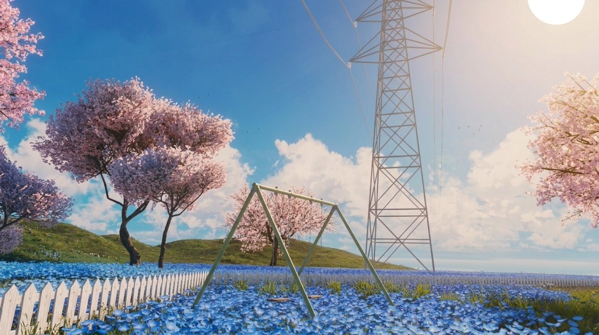 VRC_BARREL003's tweet image. World:spring playlist
by:3minnute
桜舞う空と、蒼く広がる花の海。
A sky filled with fluttering cherry blossoms, and a vast, blue sea of ​​flowers.
#VRChat #VRChat_world紹介 #VRChatPhotography