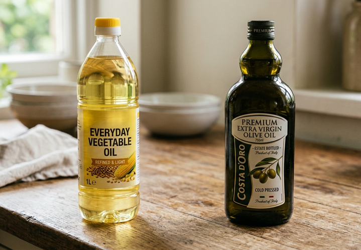KristenJakobitz's tweet image. Inflammation alert! 🔥 

Most vegetable oils (canola, soybean, corn) are high in Omega-6, which can drive chronic inflammation. Swap them for extra virgin olive oil or avocado oil to protect your cells. 
#Inflammation #HealthyFats #Nutrition