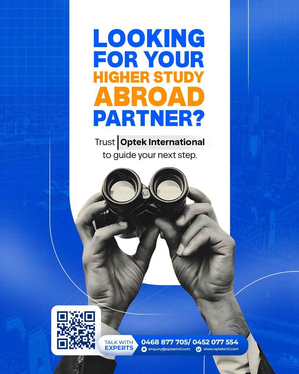 optekintl's tweet image. Studying in Australia is not a dream anymore!

Make Optek International your partner and achieve your dream with ease. Book one to one consultation today!

#optekintl #optekintlbd #optekinternational
#studyinaustralia #HigherStudies #FutureStartsHere